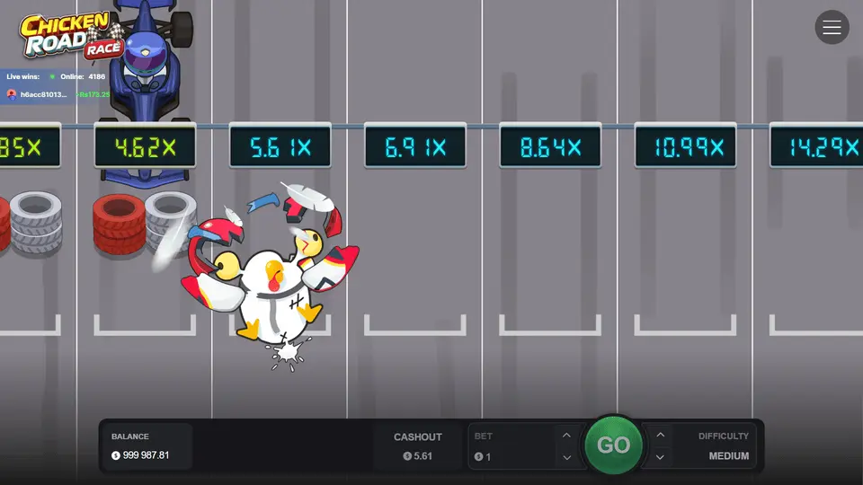 Chicken Road Race App – Runde verloren