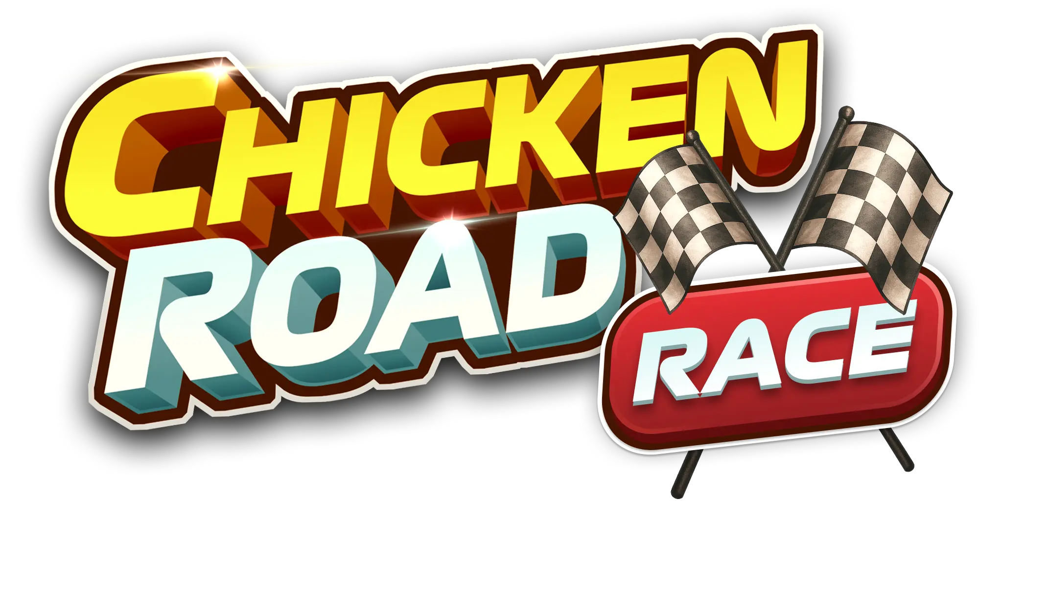 Chicken Road Race App-Logo mit Rennhuhn im Helm